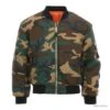 Blouson Bombers Aviateur MA1 Camouflage Couleur Camouflage Woodland. -Peltor Soldes 00001 Blouson Bombers Aviateur MA1 Camouflage Couleur Camouflage Woodland Taille XS