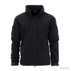 Veste Tactique Softshell été Couleur Noir.