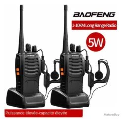 2X Talkie Walkie BAOFENG BF-888S Longue Portée......1 Euro Sans Réserve