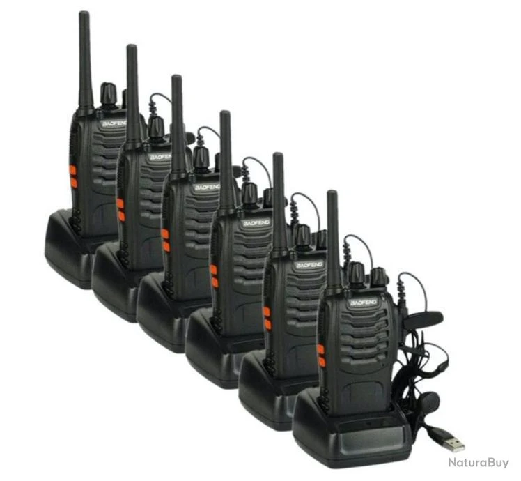 6x BaoFeng BF-888S PMR446 / Baofeng BF-88E PMR (Version Mise à Jour Des Talkies-walkies 888S UHF) 3 6x BaoFeng BF-888S PMR446 / Baofeng BF-88E PMR (Version Mise à Jour Des Talkies-walkies 888S UHF)