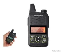 BAOFENG BF-T1 Mini-petit Talkie-walkie UHF 400-470 MHz Radio Bidirectionnelle 20CH + Casque