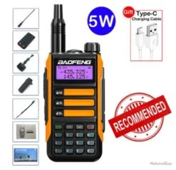 BAOFENG UHF-VHF UV-16 Pro Max, Talkie-walkie 5 Watts LONGUE PORTÉE, LIVRAISON OFFERTE