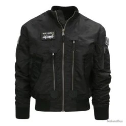 Blouson Aviateur F 35 Couleur Noir.