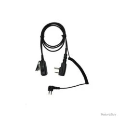 CÂBLE MICRO POUR CASQUE 3M PELTOR SPORTTAC - J22 - PRISE COUDÉE - MIDLAND G7-G8-G9