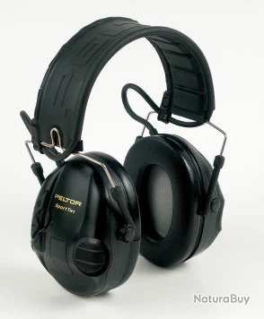 CASQUE AEARO PELTOR SPORT TAC COQUILLES NOIRES/ROUGES + Cordon Midland 3 CASQUE AEARO PELTOR SPORT TAC COQUILLES NOIRES/ROUGES + Cordon Midland