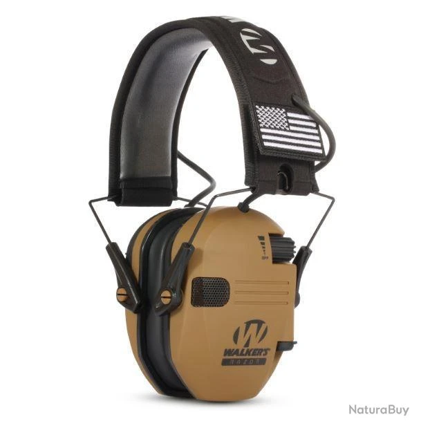 CASQUE ANTI-BRUIT ELECTRONIQUE WALKER'S RAZOR COULEUR SABLE 3 CASQUE ANTI-BRUIT ELECTRONIQUE WALKER'S RAZOR COULEUR SABLE