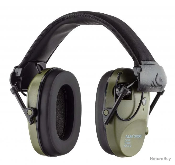 Casque Anti-Bruit Num' Axes Electronique CAS1034 Kaki 3 Casque Anti-Bruit Num' Axes Electronique CAS1034 Kaki