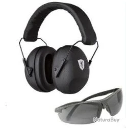 Casque Browning Black Tactical Range Kit + Lunette