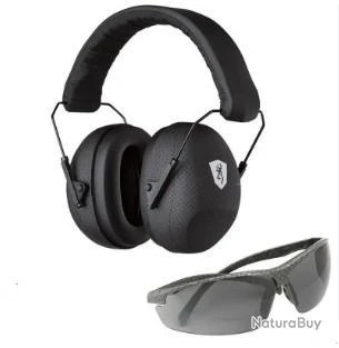 Casque Browning Black Tactical Range Kit + Lunette 3 Casque Browning Black Tactical Range Kit + Lunette