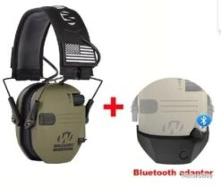 Casque Antibruit Écoute Active Protection Auditive Tir Travaux Chasse + Adaptateur Bluetooth New