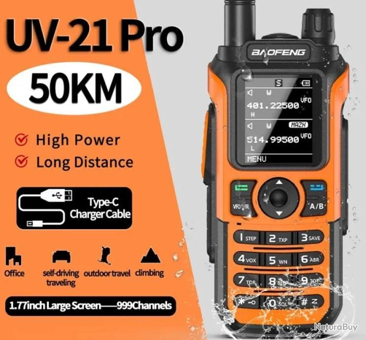 DESTOCKAGE .....VHF BAOFENG UV-21 PRO Longue Distance, CB, RADIO, étanche 3 DESTOCKAGE .....VHF BAOFENG UV-21 PRO Longue Distance, CB, RADIO, étanche