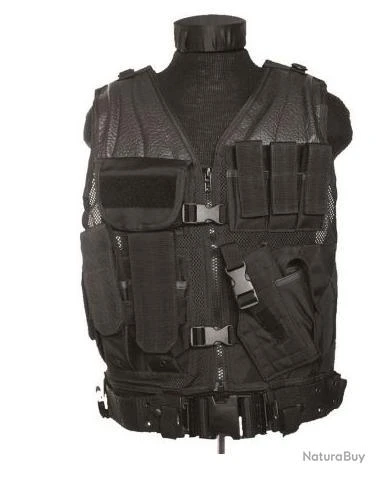 Mil-Tec GILET USMC AVEC HOLSTER AMOVIBLE
