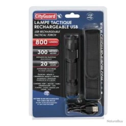 LAMPE INTERVENTION RECHARGEABLE USB 800 Lumens NOIR TU