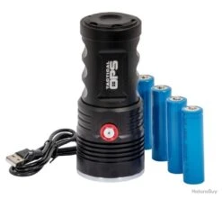 LAMPE LED1807 - 5 MODES 5000 LUMENS Tactical Ops Batteries Incluses