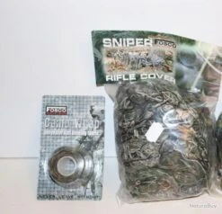 Lot Comprenant Un Ghillie Camouflage Arme Longue FOSCO "sniper Rifle Cover FOSCO" Et Un Rouleau De B