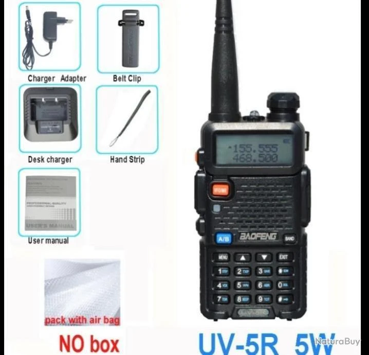 Lot De 2 Talkie Walkie Baofeng Ref:453 3 Lot De 2 Talkie Walkie Baofeng Ref:453