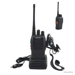 Lot De 2 Pièces Talkie Walkie 16 Canaux émetteurs Récepteurs UHF 400 - 470 MHz BF-888S 3.7 V