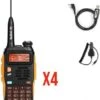 Lot De 4 Talkie Walkies 5W à écran LCD - VHF- UHF - LIVRAISON GRATUITE ET RAPIDE