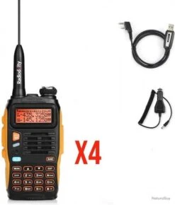 Lot De 4 Talkie Walkies 5W à écran LCD - VHF- UHF - LIVRAISON GRATUITE ET RAPIDE