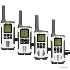 Retevis RT45 Talkie Walkie Professionnel Rechargeable 16CH 121Codes VOX LED Longue Portée 2 Paires