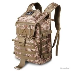 Sac à Dos Tactique Militaire 40L Désert Bandoulière Homme Imperméable Chasse Randonnée Camping