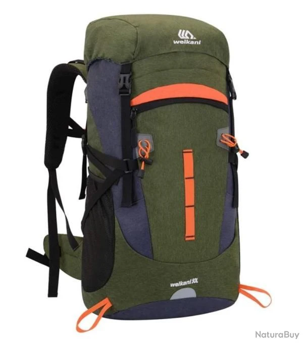Sac à Dos Tactique Randonnée 50L Housse De Pluie Imperméable Chasse Pêche Trekking Alpinisme Vert 3 Sac à Dos Tactique Randonnée 50L Housse De Pluie Imperméable Chasse Pêche Trekking Alpinisme Vert