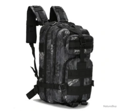 Sac à Dos, 30L, Camo Noir.
