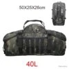 Sac à Dos Tactique - 40L BLACK CAMO - Militaire Mixte & Polyvalent - Tissu Très Résistant 600D -Peltor Soldes 00001 Sac a dos tactique 40L BLACK CAMO Militaire Mixte polyvalent Tissu tres resistant 600D