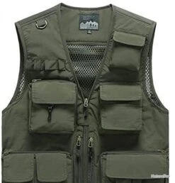TOP ENCHERE - Gilet En Mailles Multipoches Pour Chasse, Pêche,... - Livraison Gratuite Et Rapide
