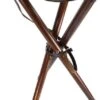 TRÉPIED AYAUDES 65 CM, PIEDS BOIS, ASSISE CUIR MARRON, AVEC BRETELLE -Peltor Soldes 00001 TREPIED AYAUDES 65 CM PIEDS BOIS ASSISE CUIR MARRON AVEC BRETELLE