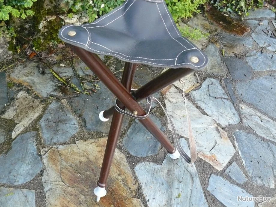 SIEGE BOIS ET CUIR HT 70CM 3 SIEGE BOIS ET CUIR HT 70CM