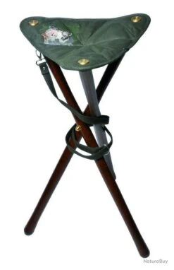 Trépied Bois Toile Brodée Hauteur 60 Cm (fabrication Française)