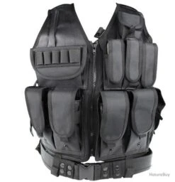 VESTE TACTIQUE MESH NOIRE S&T ARMAMENT