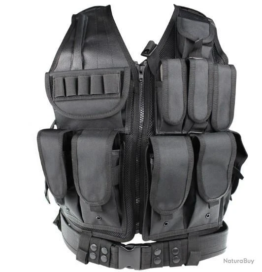 VESTE TACTIQUE MESH NOIRE S&T ARMAMENT 3 VESTE TACTIQUE MESH NOIRE S&T ARMAMENT