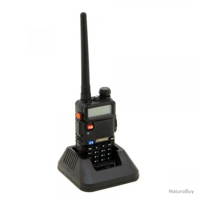 Baofeng UV-5R Talkie-walkie FM Radio VHF/UHF Double Bande Affichage Veille Horloge Intégrée Noir 4 Baofeng UV-5R Talkie-walkie FM Radio VHF/UHF Double Bande Affichage Veille Horloge Intégrée Noir – Image 2