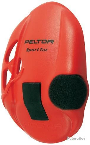CASQUE AEARO PELTOR SPORT TAC COQUILLES NOIRES/ROUGES + Cordon Midland 4 CASQUE AEARO PELTOR SPORT TAC COQUILLES NOIRES/ROUGES + Cordon Midland – Image 2