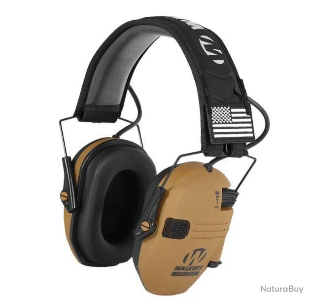 CASQUE ANTI-BRUIT ELECTRONIQUE WALKER'S RAZOR COULEUR SABLE 4 CASQUE ANTI-BRUIT ELECTRONIQUE WALKER'S RAZOR COULEUR SABLE – Image 2