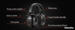 Casque Protection Electronique PROHEAR Anti-Bruit Auditive Rechargeable Bluetooth NRR 25dB SNR 30dB 7 Casque Protection Electronique PROHEAR Anti-Bruit Auditive Rechargeable Bluetooth NRR 25dB SNR 30dB -Peltor Soldes 00002 Casque Protection Electronique PROHEAR Anti Bruit Auditive Rechargeable Bluetooth NRR 25dB SNR 30dB