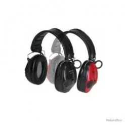 Casque Anti-bruit électronique Peltor SportTac Noir/Rouge
