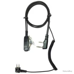 Soldes D'été ! Cordon Pour Casque 3M Peltor (SportTac, ...) Vers Talkies Kenwood TK-3501E, TK3701DE