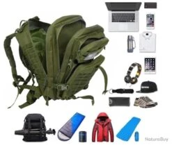 DESTOCKAGE Sac à Dos MILITAIRE CHASSE PECHE RANDONNÉE Etanche 50L Coloris DESERT -Peltor Soldes 00002 DESTOCKAGE Sac a dos MILITAIRE Etanche 50L Coloris DESERT