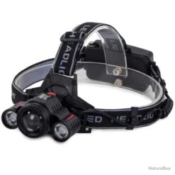 LAMPE FRONTALE TACTIQUE MILITAIRE CREE XM-L T6 PUISSANTE IPX4 ZOOM 1800 LUMEN -Peltor Soldes 00002 LAMPE FRONTALE TACTIQUE MILITAIRE CREE XM L T6 PUISSANTE IPX4 ZOOM 1800 LUMEN