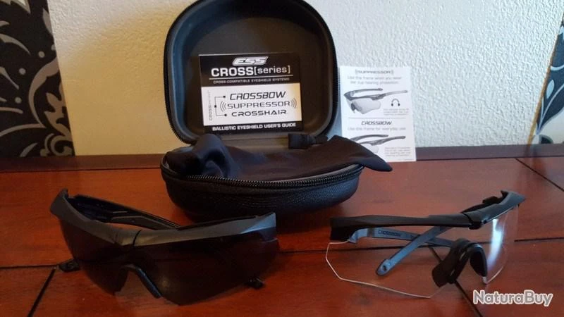 LOT TIR 2 PAIRES BOUCHONS TIR ANTI-BRUITS 3M COMBAT ARMS 4.1 + 1 Coffret Lunettes Balistiques ESS 4 LOT TIR 2 PAIRES BOUCHONS TIR ANTI-BRUITS 3M COMBAT ARMS 4.1 + 1 Coffret Lunettes Balistiques ESS – Image 2