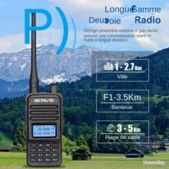 Retevis RT85 Talkie Walkie Dual Bande Radio Bidirectionnelle Émetteur Recepteur VHF/UHF Chasse Noir -Peltor Soldes 00002 Retevis RT85 Talkie Walkie Dual Bande Radio Bidirectionnelle Emetteur Recepteur VHF UHF Chasse Noir
