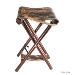 SIÈGE BOST 60 CM, PIEDS BOIS, ASSISE TISSU CAMO SOUS-BOIS, AVEC BRETELLE -Peltor Soldes 00002 SIEGE BOST 60 CM PIEDS BOIS ASSISE TISSU CAMO SOUS BOIS AVEC BRETELLE