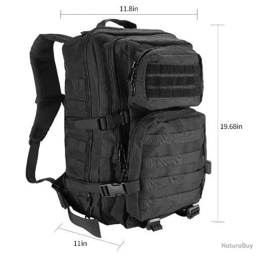 Sac à Dos Style Militaire 40L Grand Volume Sac à Dos Multifonction Pour CHASSE TREKKING RANDO 4 Sac à Dos Style Militaire 40L Grand Volume Sac à Dos Multifonction Pour CHASSE TREKKING RANDO – Image 2