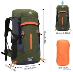 Sac à Dos Tactique Randonnée 50L Housse De Pluie Imperméable Chasse Pêche Trekking Alpinisme Vert 13 Sac à Dos Tactique Randonnée 50L Housse De Pluie Imperméable Chasse Pêche Trekking Alpinisme Vert -Peltor Soldes 00002 Sac a Dos Tactique Randonnee 50L Housse de Pluie Impermeable Chasse Peche Trekking Alpinisme Vert