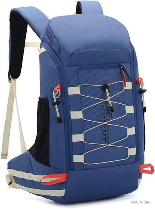 Sac à Dos De Randonnée Léger Imperméable 40 L Avec Housse Pluie Camping Escalade Ski Cyclisme Bleu 4 Sac à Dos De Randonnée Léger Imperméable 40 L Avec Housse Pluie Camping Escalade Ski Cyclisme Bleu – Image 2