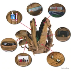 Sac à Dos, 30L, Noir Uni. -Peltor Soldes 00002 Sac a dos 30L noir uni