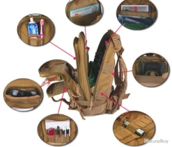 Sac à Dos Chasse Pêche Randonnée 30L N°5 - LIVRAISON OFFERTE -Peltor Soldes 00002 Sac a dos chasse peche randonnee 30L N 5 LIVRAISON OFFERTE